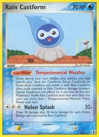 Rain Castform (26/113) [EX: Delta Species] Pokémon