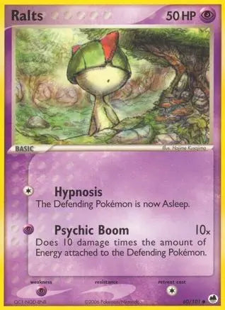 Ralts (60/101) (Stamped) [EX: Dragon Frontiers] Pokémon