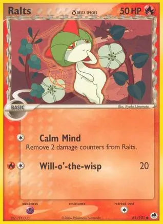 Ralts (61/101) (Delta Species) (Stamped) [EX: Dragon Frontiers] Pokémon