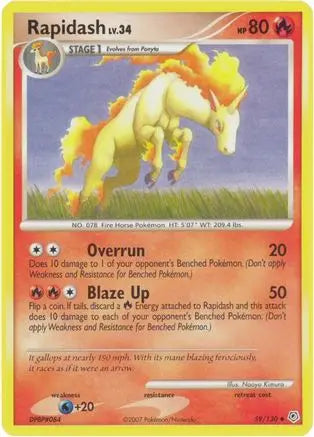 Rapidash (59/130) [Diamond & Pearl: Base Set] Pokémon
