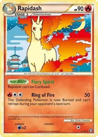 Rapidash (8/102) [HeartGold & SoulSilver: Triumphant] Pokémon