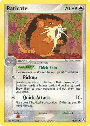 Raticate (48/112) [EX: FireRed & LeafGreen] Pokémon