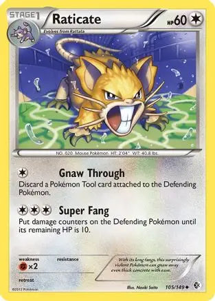 Raticate (105/149) [Black & White: Boundaries Crossed] Pokémon