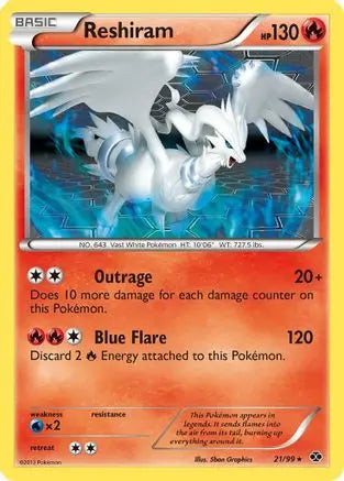 Reshiram (21/99) [Black & White: Next Destinies] Pokémon