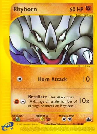 Rhyhorn (91/144) [Skyridge] Pokémon