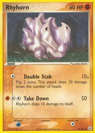 Rhyhorn (70/101) [EX: Hidden Legends] Pokémon