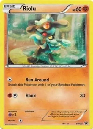 Riolu (BW33) (Cosmos Holo) [Black & White: Black Star Promos] Pokémon