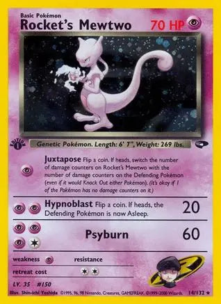 Rocket's Mewtwo (14/132) [Gym Challenge 1st Edition] Pokémon