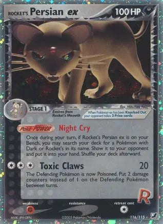 Rocket's Persian ex (116/115) [EX: Unseen Forces] Pokémon