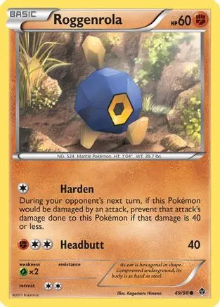 Roggenrola (49/98) [Black & White: Emerging Powers] Pokémon