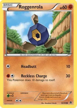 Roggenrola (50/98) [Black & White: Emerging Powers] Pokémon