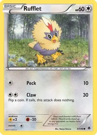 Rufflet (87/98) [Black & White: Emerging Powers] Pokémon