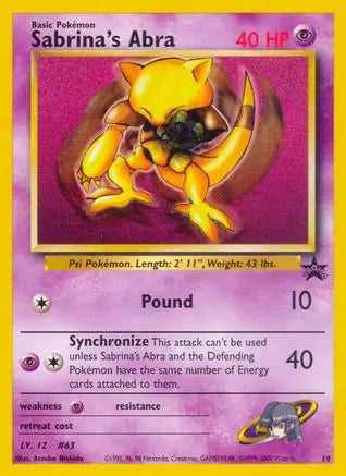Sabrina's Abra (19) [Wizards of the Coast: Black Star Promos] Pokémon