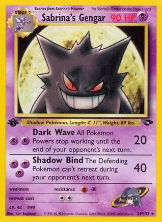 Sabrina's Gengar (29/132) [Gym Challenge 1st Edition] Pokémon