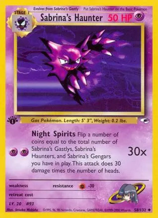 Sabrina's Haunter (58/132) [Gym Heroes 1st Edition] Pokémon
