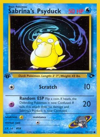 Sabrina's Psyduck (99/132) [Gym Challenge 1st Edition] Pokémon