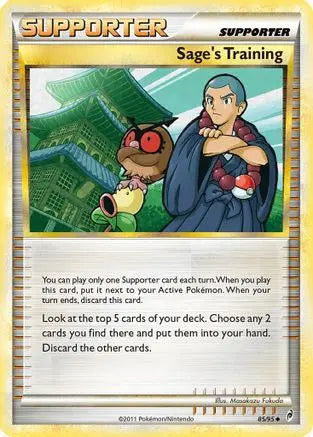 Sage's Training (85/95) [HeartGold & SoulSilver: Call of Legends] Pokémon