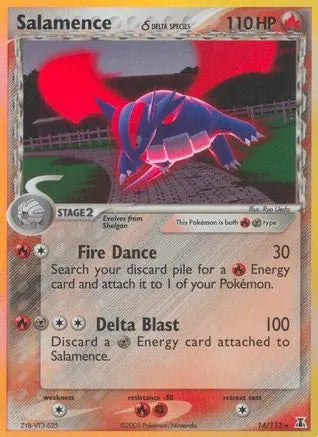 Salamence (14/113) (Delta Species) (Stamped) [EX: Delta Species] Pokémon