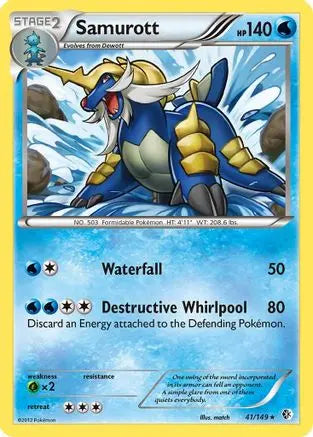 Samurott (41/149) [Black & White: Boundaries Crossed] Pokémon