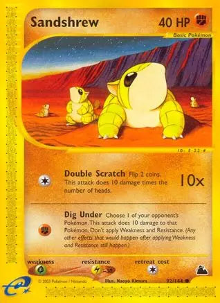 Sandshrew (92/144) [Skyridge] Pokémon