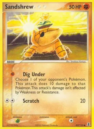 Sandshrew (82/113) (Stamped) [EX: Delta Species] Pokémon