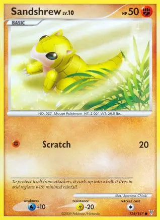 Sandshrew (124/147) [Platinum: Supreme Victors] Pokémon