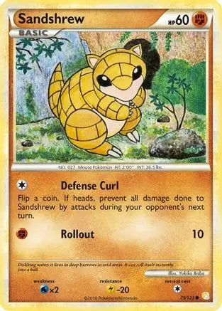 Sandshrew (79/123) [HeartGold & SoulSilver: Base Set] Pokémon