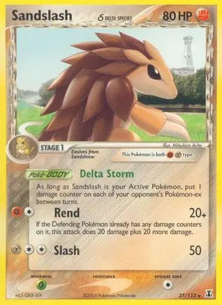Sandslash (27/113) (Delta Species) [EX: Delta Species] Pokémon