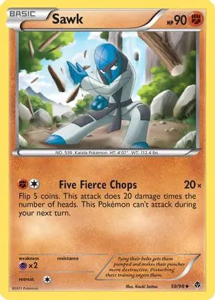 Sawk (59/98) [Black & White: Emerging Powers] Pokémon