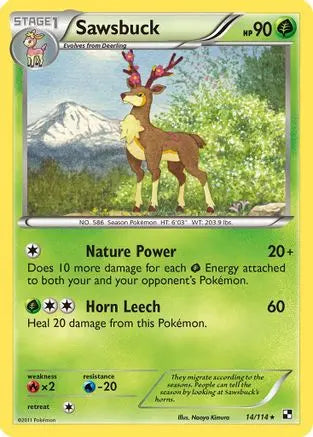 Sawsbuck (14/114) [Black & White: Base Set] Pokémon