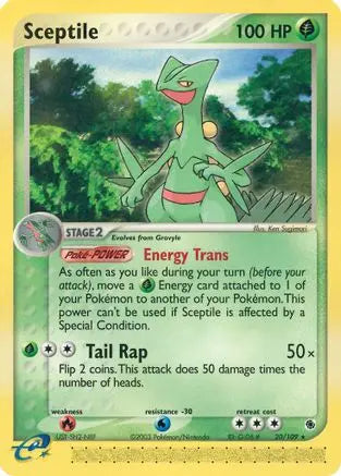 Sceptile (20/109) [EX: Ruby & Sapphire] Pokémon