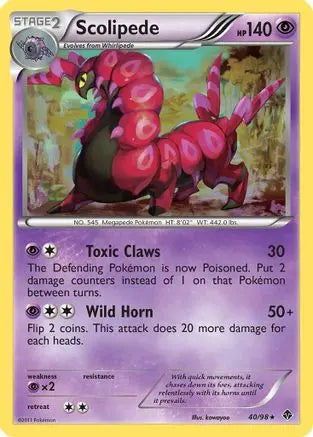 Scolipede (40/98) [Black & White: Emerging Powers] Pokémon