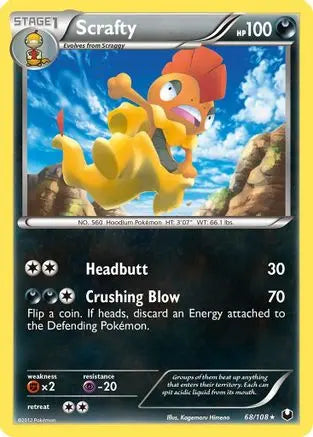 Scrafty (68/108) [Black & White: Dark Explorers] Pokémon