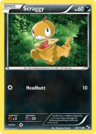 Scraggy (68/114) [Black & White: Base Set] Pokémon