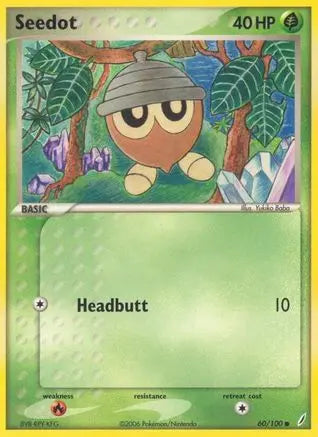 Seedot (60/100) (Stamped) [EX: Crystal Guardians] Pokémon