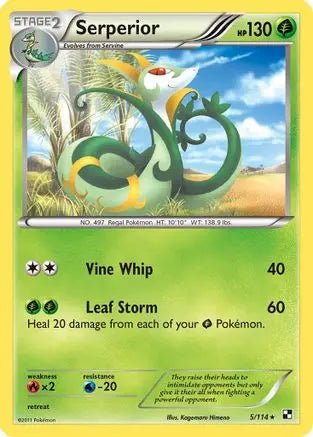 Serperior (5/114) [Black & White: Base Set] Pokémon
