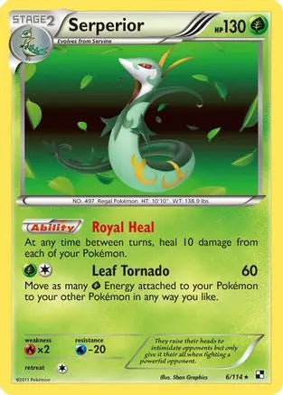 Serperior (6/114) [Black & White: Base Set] Pokémon