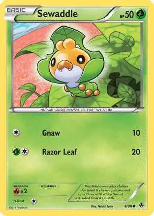 Sewaddle (4/98) [Black & White: Emerging Powers] Pokémon