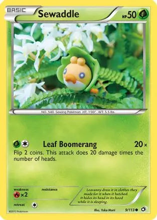 Sewaddle (9/113) [Black & White: Legendary Treasures] Pokémon