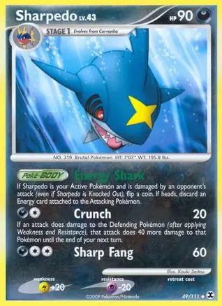 Sharpedo (49/111) [Platinum: Rising Rivals] Pokémon