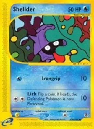 Shellder (129/165) [Expedition: Base Set] Pokémon