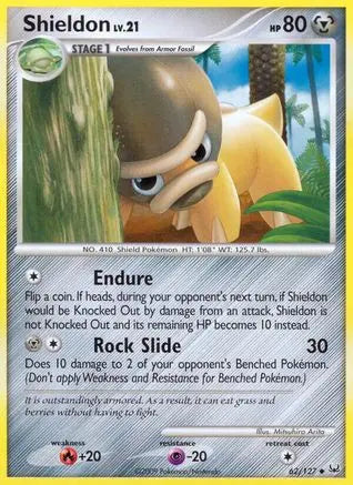 Shieldon (62/127) [Platinum: Base Set] Pokémon