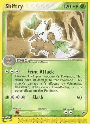 Shiftry (22/100) [EX: Sandstorm] Pokémon