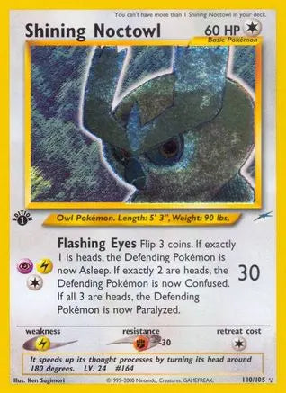 Shining Noctowl (110/105) [Neo Destiny Unlimited] Pokémon