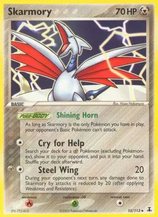 Skarmory (55/113) (Stamped) [EX: Delta Species] Pokémon