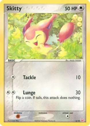 Skitty (6/10) [EX: Trainer Kit - Latias] Pokémon