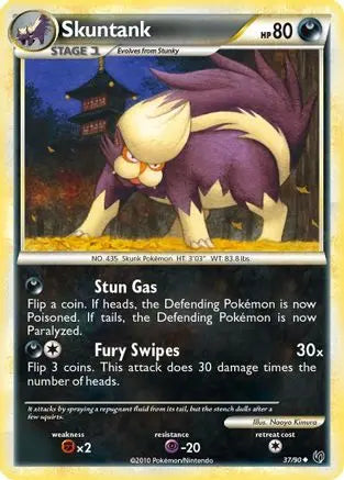 Skuntank (37/90) [HeartGold & SoulSilver: Undaunted] Pokémon