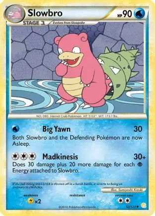 Slowbro (52/123) [HeartGold & SoulSilver: Base Set] Pokémon
