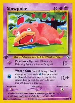 Slowpoke (73/111) [Neo Genesis 1st Edition] Pokémon