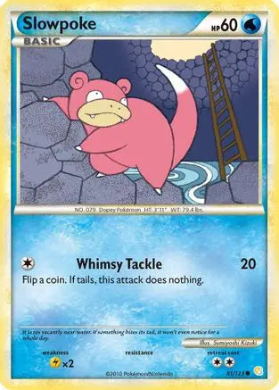 Slowpoke (81/123) [HeartGold & SoulSilver: Base Set] Pokémon